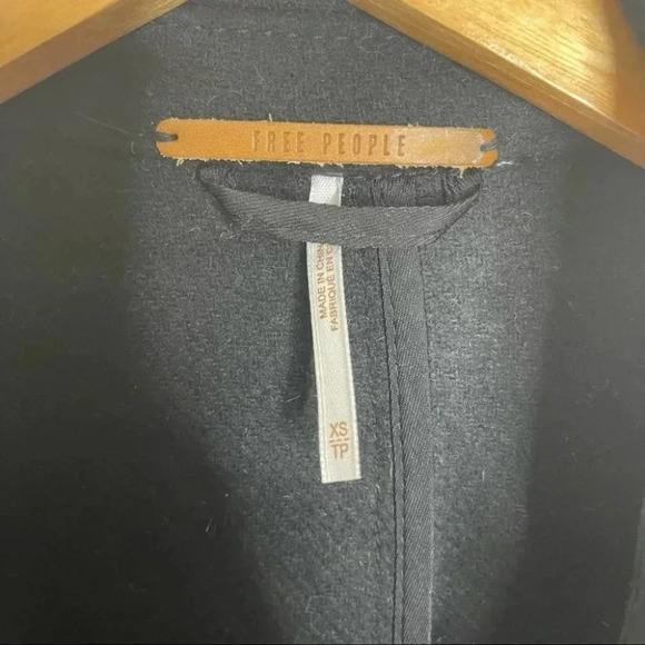 Free People Double Vision Coat Houndstooth Plaid Jacket Size XS - Picture 6 of 10